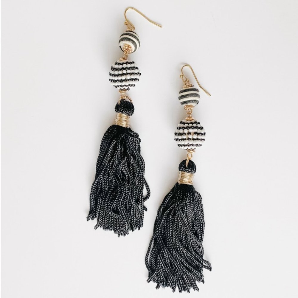 Beaded Tassel Earring